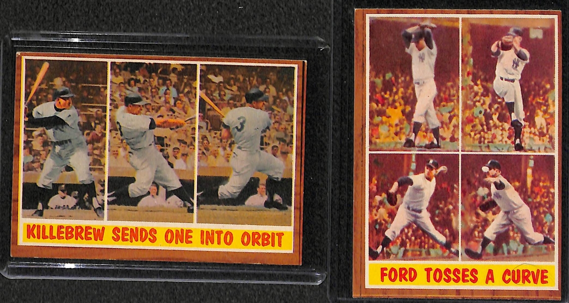 Lot of 500+ 1962 Topps Baseball Cards w. Ernie Banks