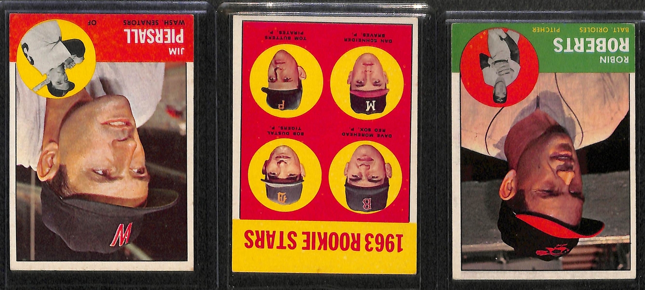 Lot of 80 - 1963 Topps Baseball Cards w. Stan Musial