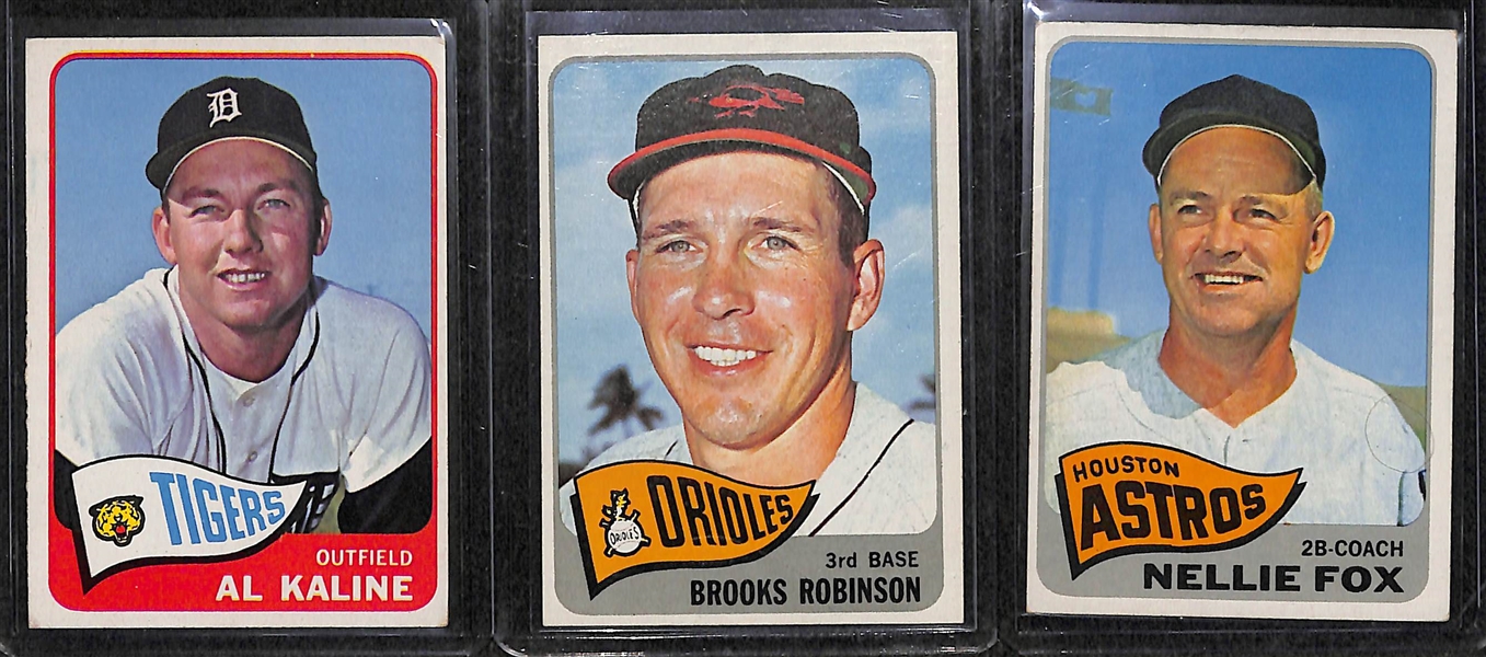Lot of Approximately 300 - 1965 Topps Baseball Cards w. Carl Yastrzemski