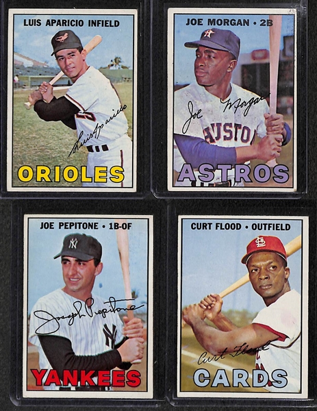 Lot of 95 - 1966 & 25 - 1967 Topps Baseball Cards w. 1966 Jim Palmer Rookie Card