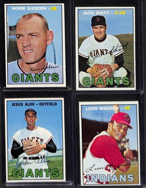 Lot of 95 - 1966 & 25 - 1967 Topps Baseball Cards w. 1966 Jim Palmer Rookie Card