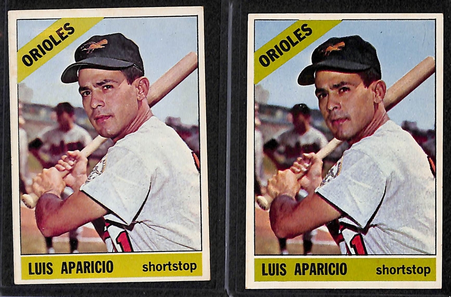 Lot of 18 - 1966 Topps Baseball Cards w. Mays & Clemente