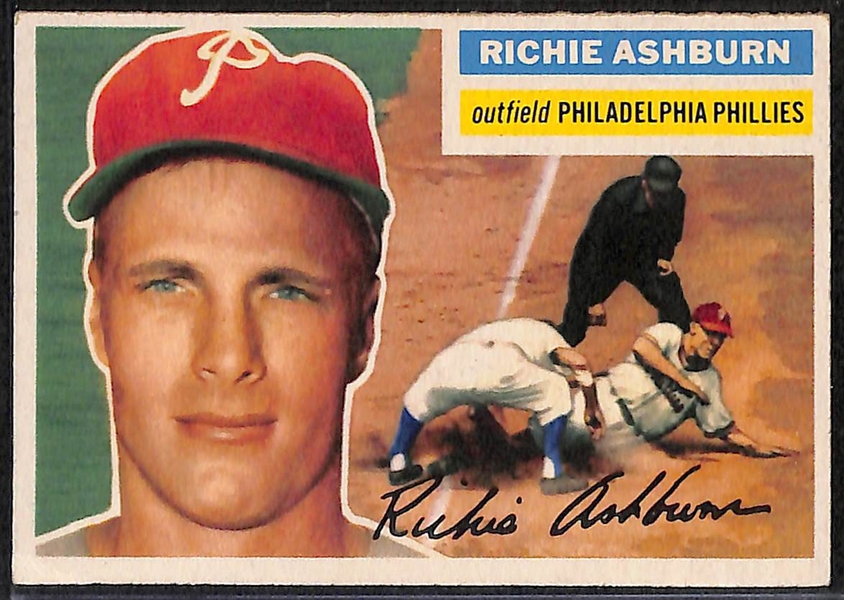 Lot of 6 - 1956 Topps Cards w. Jackie Robinson & Duke Snider