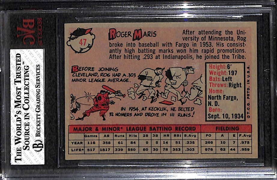 1958 Topps #47 Roger Maris Rookie Graded 6.5 (EX-MT+) 