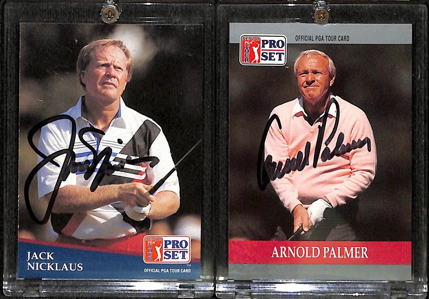 Lot of 100+ Hand Signed Golf Cards w. Nicklaus & Arnold Palmer