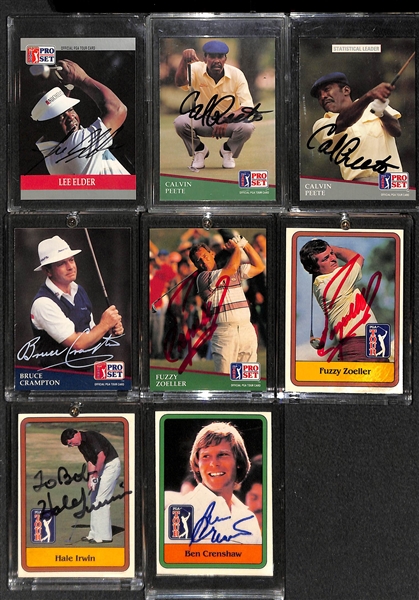 Lot of 100+ Hand Signed Golf Cards w. Nicklaus & Arnold Palmer