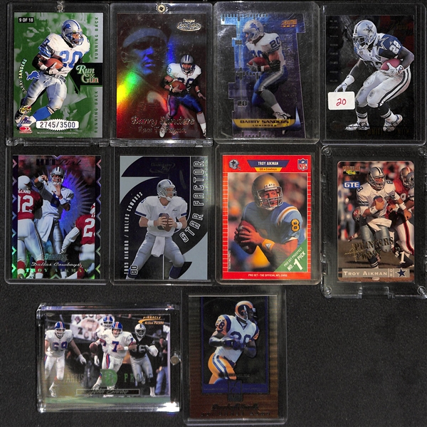 Lot of 2000+ Football Cards Including 35 Graded Cards, 10 Autograph Cards, 13 Relics