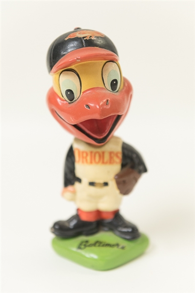 Vintage 1960s Baltimore Orioles Mascot Bobble Head