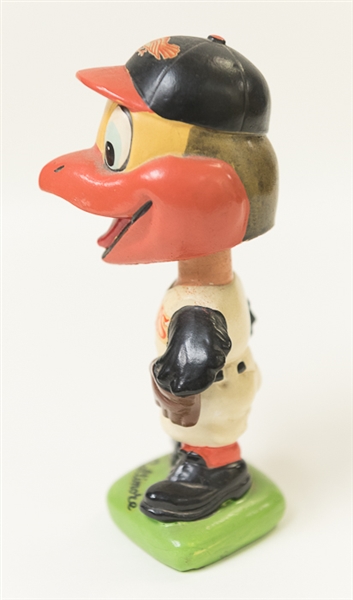 Vintage 1960s Baltimore Orioles Mascot Bobble Head