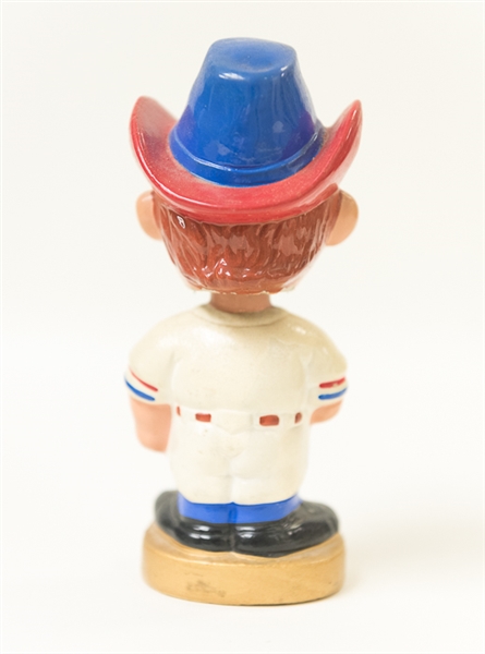 Early 1970s Texas Rangers Bobble Head with Cowboy Hat