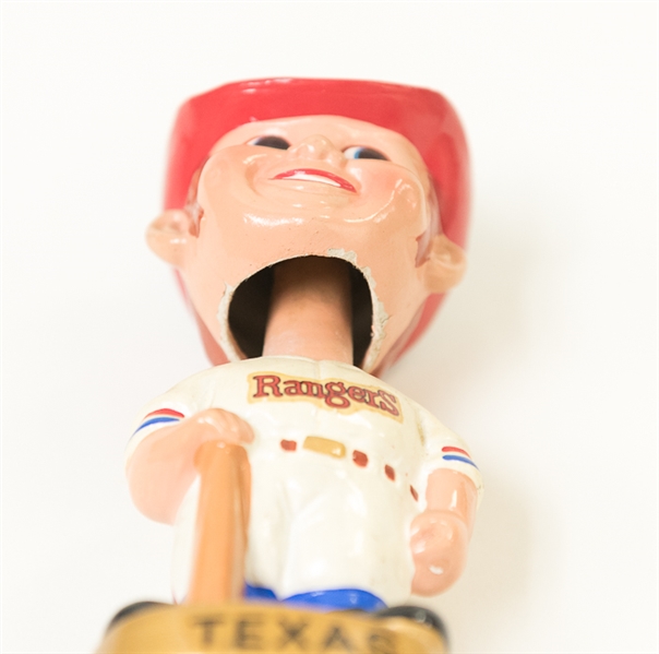 Early 1970s Texas Rangers Bobble Head with Cowboy Hat