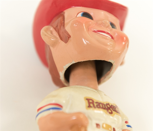 Early 1970s Texas Rangers Bobble Head with Cowboy Hat