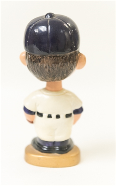 Early 1970s New York Mets Player Bobble Head with Round Gold Base