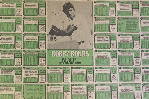 1974 Topps Baseball Uncut Sheet w. Pete Rose & Mike Schmidt