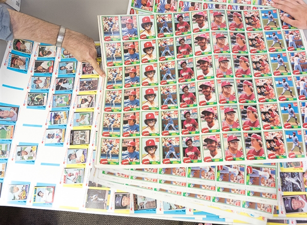 Lot of 7 Mini 1981 Topps Uncut Sheet Lot - KMart & Coca Cola Phillies Issues