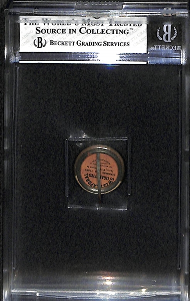 Cy Young (C on Cap) 1910-12 Sweet Caporal Pins P2 #152A Graded BVG 4 VG-EX