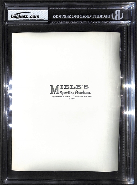 RARE HIGHEST GRADED 1961 Rawlings Mickey Mantle (#25) Graded BGS 8 (NM-MT) - 8x10 Advisory Staff Photo