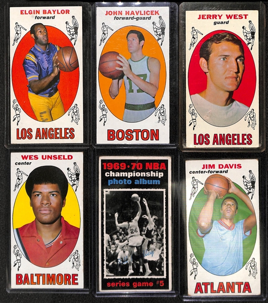 1961 Fleer Basketball Oscar Robertson IA & 14 - 1969 Topps Bkb w. Alcindor Rookie