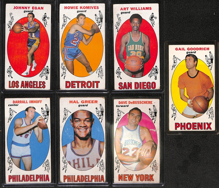 1961 Fleer Basketball Oscar Robertson IA & 14 - 1969 Topps Bkb w. Alcindor Rookie