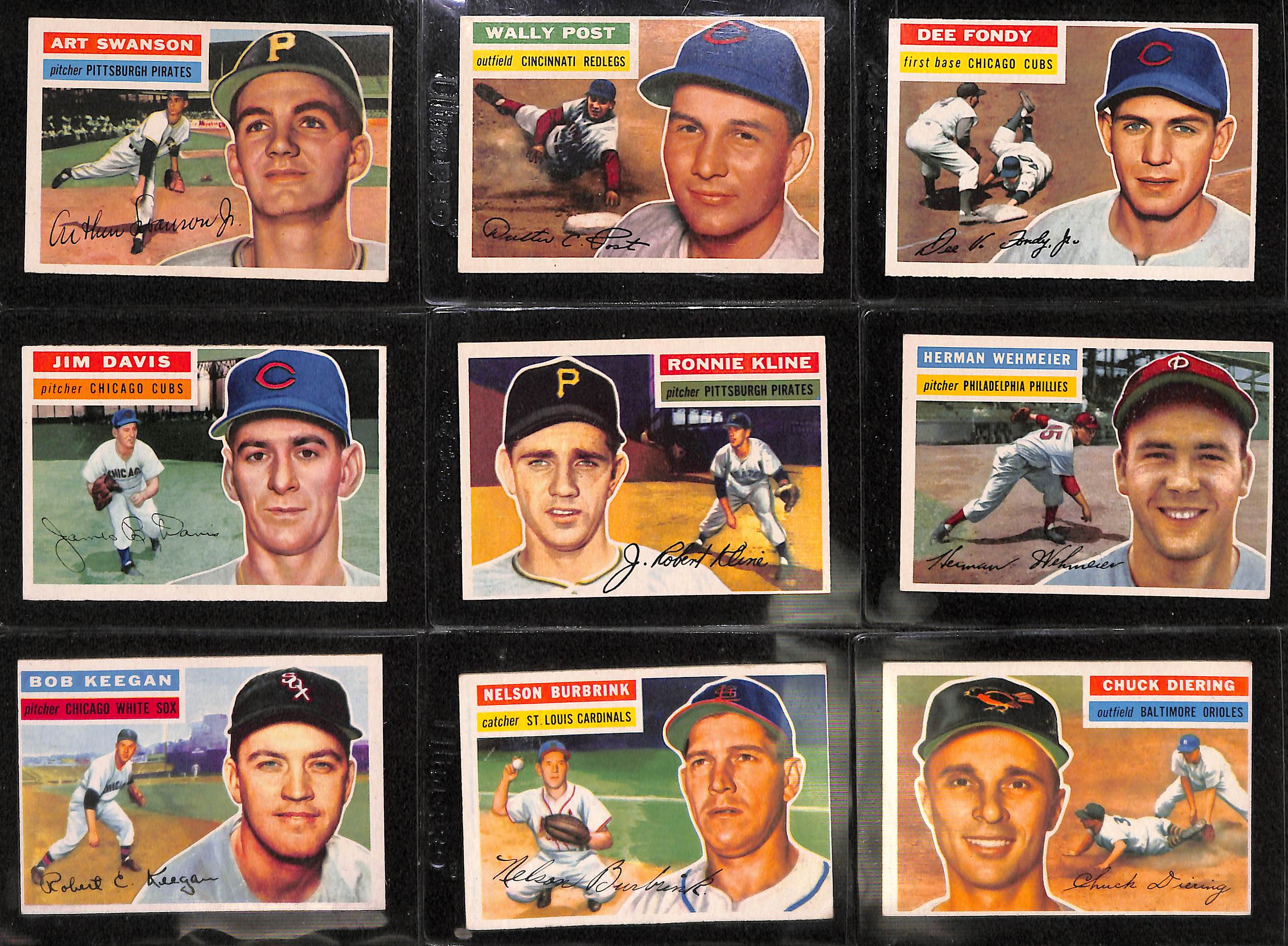 Lot Detail - Lot of 113 Baseball & Football Cards from 1956 - 1974 w ...