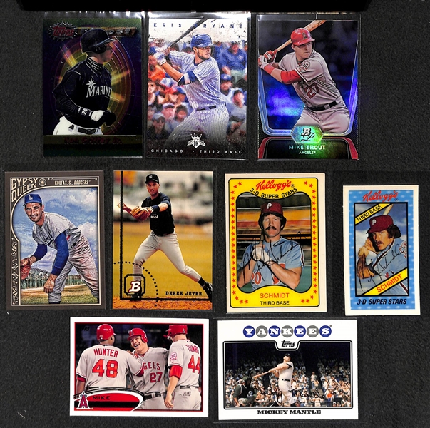 Lot of 400+ Baseball Cards - Primarily Stars & Hall of Famers - w. Jeter