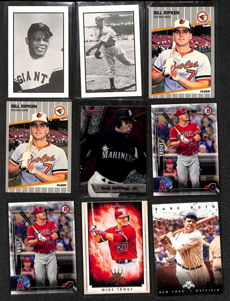 Lot of 400+ Baseball Cards - Primarily Stars & Hall of Famers - w. Jeter