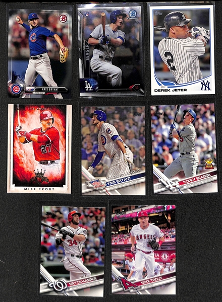 Lot of 400+ Baseball Cards - Primarily Stars & Hall of Famers - w. Jeter