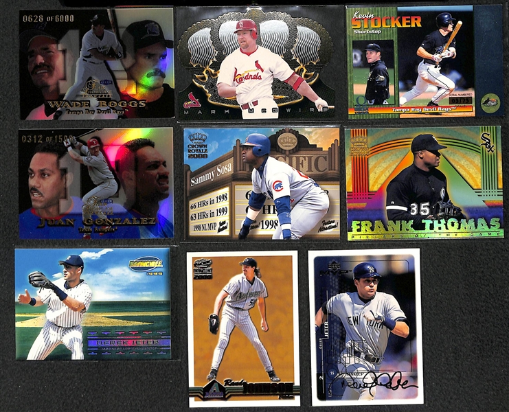 Lot of Over 400 Baseball Cards - Mostly Stars & Inserts from 1999 & 2000 - w. Griffey Jr