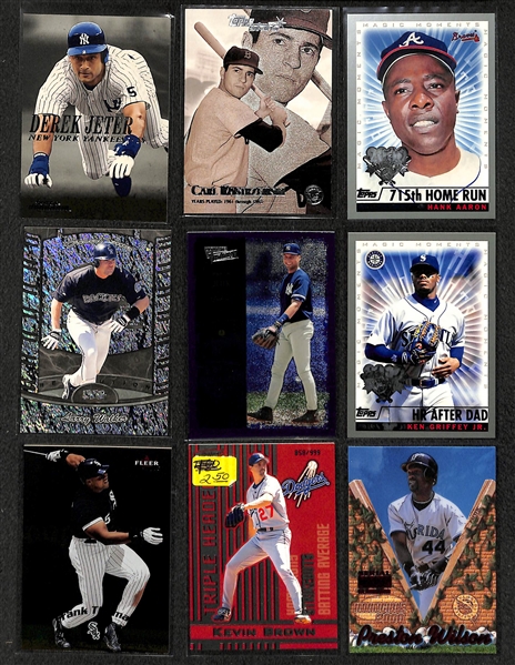 Lot of Over 400 Baseball Cards - Mostly Stars & Inserts from 1999 & 2000 - w. Griffey Jr