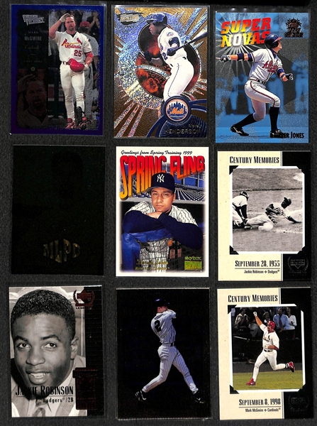 Lot of Over 400 Baseball Cards - Mostly Stars & Inserts from 1999 & 2000 - w. Griffey Jr