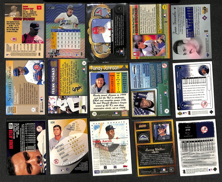 Lot of Over 400 Baseball Cards - Mostly Stars & Inserts from 1999 & 2000 - w. Griffey Jr