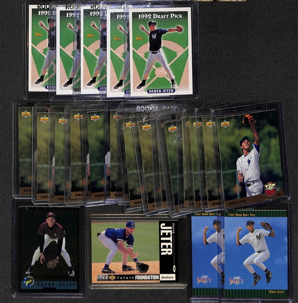 Derek Jeter Rookie Card Lot