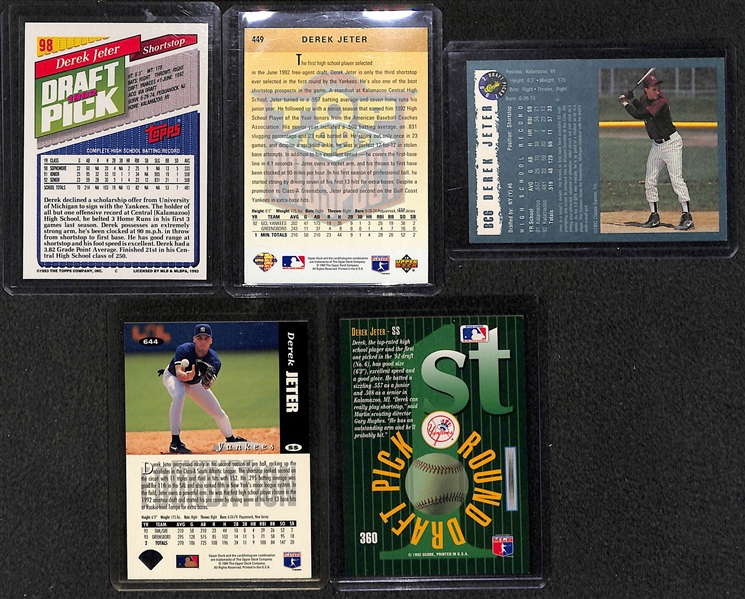 Derek Jeter Rookie Card Lot