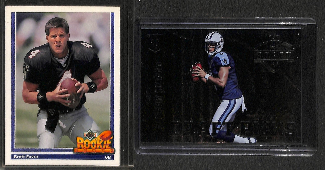 Lot of 40 Football Quarterback Rookie Cards w. Brady