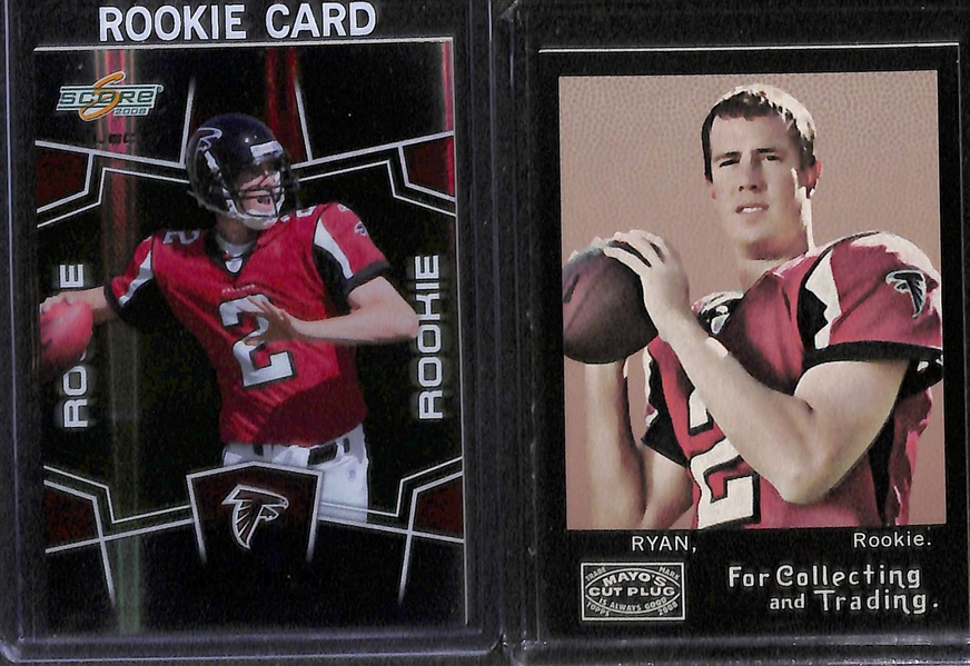 Lot of 40 Football Quarterback Rookie Cards w. Brady