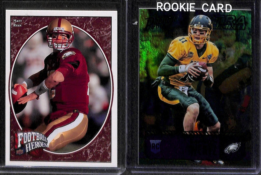 Lot of 40 Football Quarterback Rookie Cards w. Brady