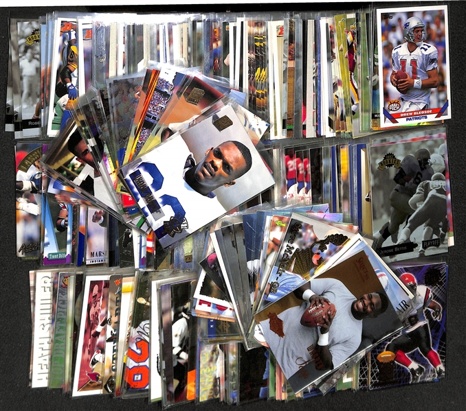 Lot of 360+ Football Rookie Cards - Mostly from 1993 to 1995 - w. Bettis