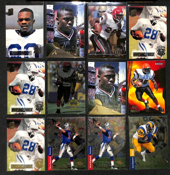 Lot of 360+ Football Rookie Cards - Mostly from 1993 to 1995 - w. Bettis