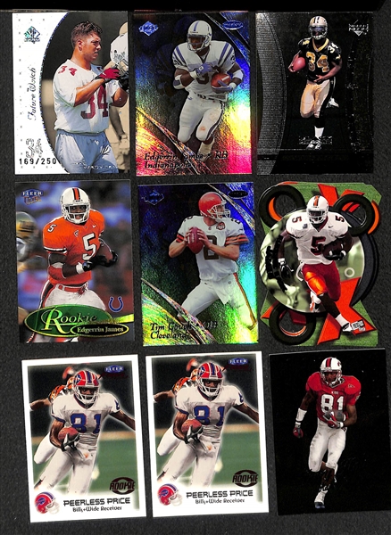 Lot of 400+ Football Rookie Cards - Mostly from 1998 to 2005 - w. Peyton Manning