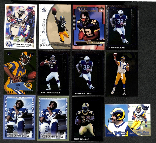 Lot of 400+ Football Rookie Cards - Mostly from 1999 to 2000 - w. Peyton Manning