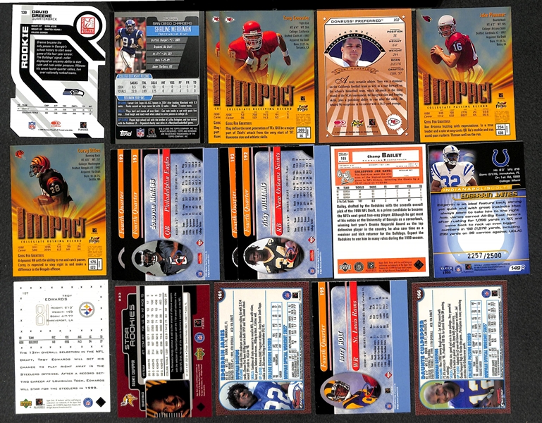 Lot of 400+ Football Rookie Cards - Mostly from 1999 to 2000 - w. Peyton Manning