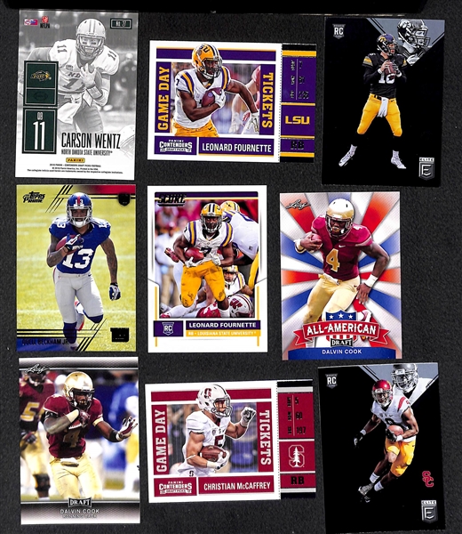 Lot of 350+ Football Rookie Cards - Most from the Past 25 Years - w. Ezekiel Elliot