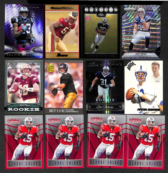 Lot of 400+ Football Rookie Cards - Most from the Past 20 Years - w. Ezekiel Elliot