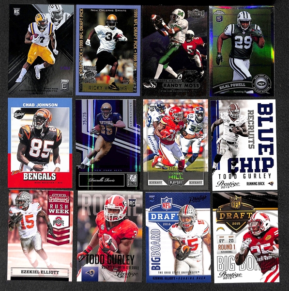 Lot of 400+ Football Rookie Cards - Most from the Past 20 Years - w. Ezekiel Elliot