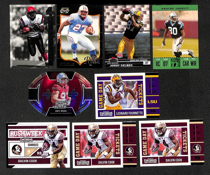 Lot of 400+ Football Rookie Cards - Most from the Past 20 Years - w. Ezekiel Elliot