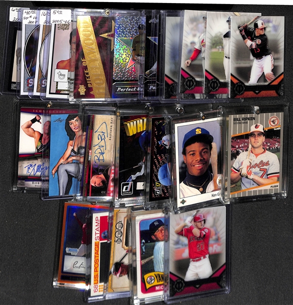 Lot of 26 Baseball & Non-Sport Cards w. Inserts, Rookies, & Autograph Cards