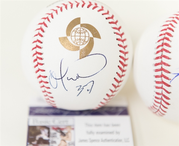 Odubel Herrera & Freddy Galvis Signed 2017 World Baseball Classic Baseballs - JSA