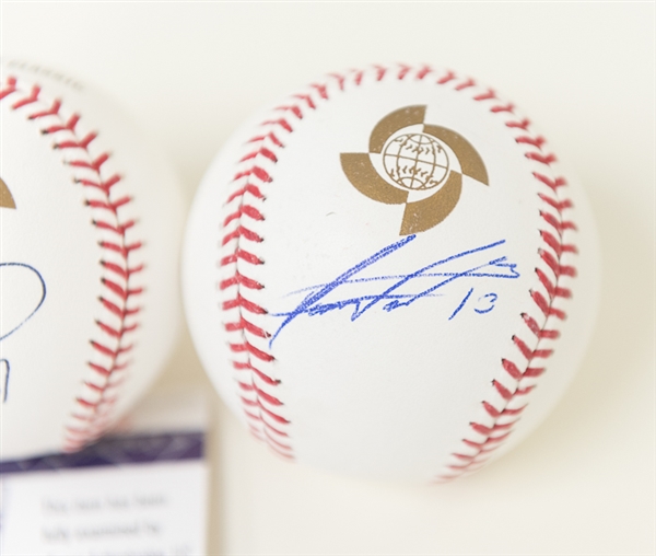 Odubel Herrera & Freddy Galvis Signed 2017 World Baseball Classic Baseballs - JSA