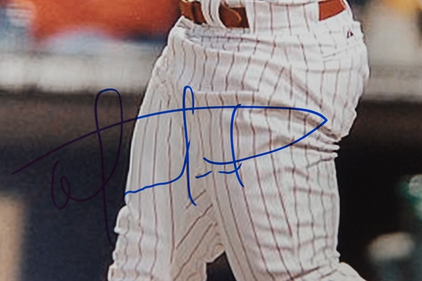 Lot of 2 Odubel Herrera Signed 16 x 20 Photos
