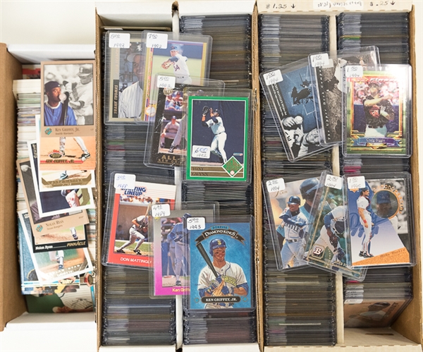 Lot of 600+ 1988-1996 Baseball Star & Insert Cards